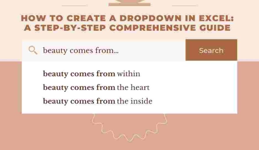 How to Create a Dropdown in Excel- A Step-by-Step Comprehensive Guide How to Create a Dropdown in Excel: A Step-by-Step Comprehensive Guide