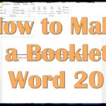 How to Make a Booklet in Word: A Comprehensive Guide