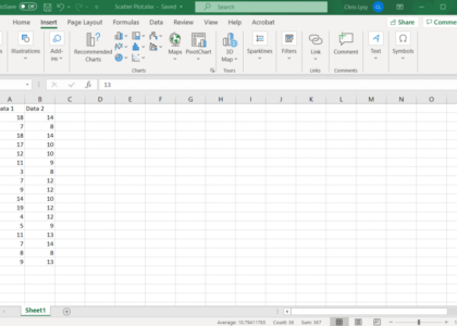 How to Make a Scatter Plot in Excel