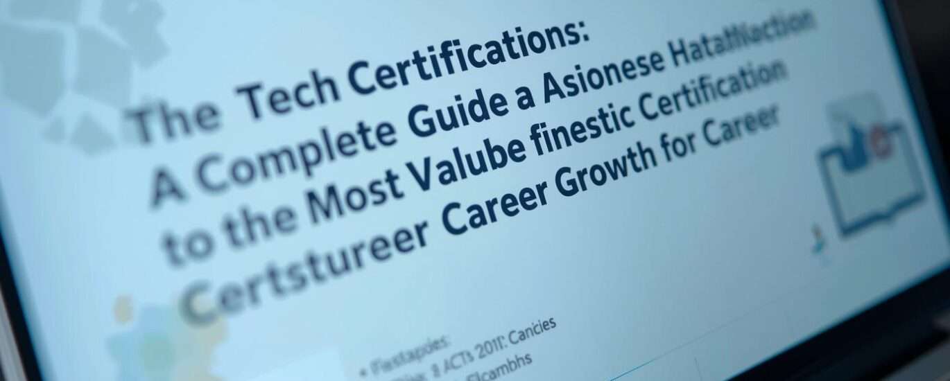 Examples Tech Certifications: A Complete Guide to the Most Valuable Certifications for Career Growth