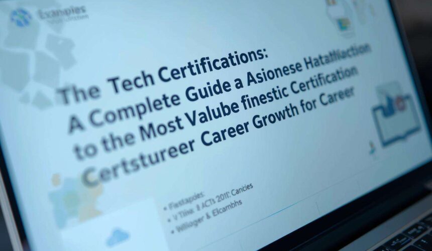 Examples Tech Certifications: A Complete Guide to the Most Valuable Certifications for Career Growth